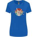 Drum Salute Drummer Drumming Womens Wider Cut T-Shirt Royal Blue
