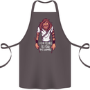 Drummer Count to 4 Funny Drumming Drum Cotton Apron 100% Organic Dark Grey