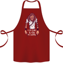 Drummer Count to 4 Funny Drumming Drum Cotton Apron 100% Organic Maroon