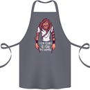 Drummer Count to 4 Funny Drumming Drum Cotton Apron 100% Organic Steel