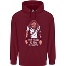 Drummer Count to 4 Funny Drumming Drum Mens 80% Cotton Hoodie Maroon