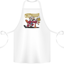 Drunk Santa Funny Christmas Alcohol Beer Xmas Cotton Apron 100% Organic White