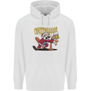 Drunk Santa Funny Christmas Alcohol Beer Xmas Mens 80% Cotton Hoodie White