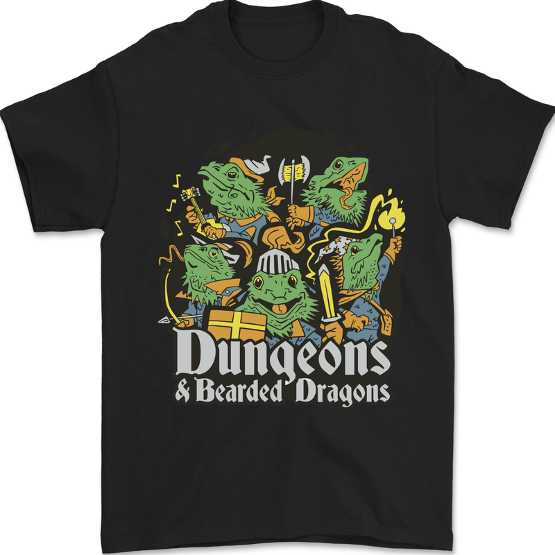 Dungeons & Dragons Role Play Games RPG Mens T-Shirt 100% Cotton Black