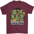 Dungeons & Dragons Role Play Games RPG Mens T-Shirt 100% Cotton Maroon