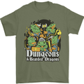 Dungeons & Dragons Role Play Games RPG Mens T-Shirt 100% Cotton Military Green