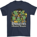 Dungeons & Dragons Role Play Games RPG Mens T-Shirt 100% Cotton Navy Blue