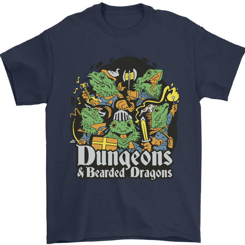 Dungeons & Dragons Role Play Games RPG Mens T-Shirt 100% Cotton Navy Blue