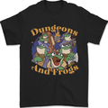 Dungeons & Frogs Role Play Games RPG Mens T-Shirt 100% Cotton Black