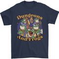 Dungeons & Frogs Role Play Games RPG Mens T-Shirt 100% Cotton Navy Blue