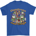 Dungeons & Frogs Role Play Games RPG Mens T-Shirt 100% Cotton Royal Blue