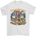Dungeons & Frogs Role Play Games RPG Mens T-Shirt 100% Cotton White