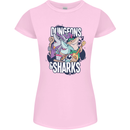 Dungeons & Sharks Role Play Games RPG Womens Petite Cut T-Shirt Light Pink
