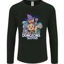 Dungeons & Sloths Role Play Games RPG Mens Long Sleeve T-Shirt Black