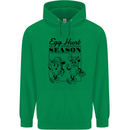 Easter Egg Hunt Season Mens 80% Cotton Hoodie Irish Green