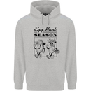 Easter Egg Hunt Season Mens 80% Cotton Hoodie Sports Grey