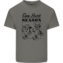 Easter Egg Hunt Season Mens Cotton T-Shirt Tee Top Charcoal