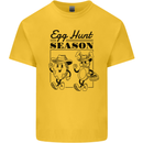 Easter Egg Hunt Season Mens Cotton T-Shirt Tee Top Yellow