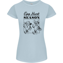 Easter Egg Hunt Season Womens Petite Cut T-Shirt Light Blue