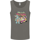 Easter Rabbit vs Santa Claus Funny Bunny Egg Mens Vest Tank Top Charcoal