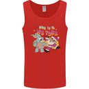 Easter Rabbit vs Santa Claus Funny Bunny Egg Mens Vest Tank Top Red