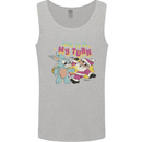 Easter Rabbit vs Santa Claus Funny Bunny Egg Mens Vest Tank Top Sports Grey