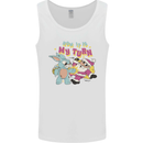 Easter Rabbit vs Santa Claus Funny Bunny Egg Mens Vest Tank Top White