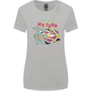 Easter Rabbit vs Santa Claus Funny Bunny Egg Womens Wider Cut T-Shirt Sports Grey