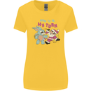 Easter Rabbit vs Santa Claus Funny Bunny Egg Womens Wider Cut T-Shirt Yellow