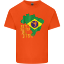 Eat Sleep Brazilian Jiu Jitsu MMA Kids T-Shirt Childrens Orange