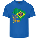 Eat Sleep Brazilian Jiu Jitsu MMA Kids T-Shirt Childrens Royal Blue