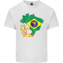 Eat Sleep Brazilian Jiu Jitsu MMA Kids T-Shirt Childrens White