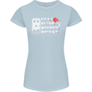 Eat Sleep Hockey Repeat Ice Street Funny Womens Petite Cut T-Shirt Light Blue