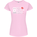 Eat Sleep Hockey Repeat Ice Street Funny Womens Petite Cut T-Shirt Light Pink