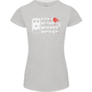 Eat Sleep Hockey Repeat Ice Street Funny Womens Petite Cut T-Shirt Sports Grey