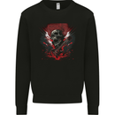 Electric Guitar Skull Heavy Metal Rock Music Mens Sweatshirt Jumper Black