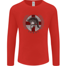 England Bodybuilding Flag Gym Training English Mens Long Sleeve T-Shirt Red