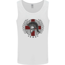England Bodybuilding Flag Gym Training English Mens Vest Tank Top White