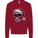 England Christmas Skull Xmas English Flag Biker Kids Sweatshirt Jumper Red