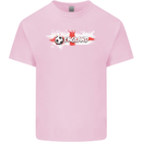 England Flag Football Kids T-Shirt Childrens Light Pink
