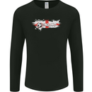 England Flag Football Mens Long Sleeve T-Shirt Black
