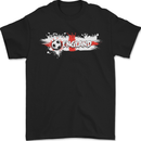 England Flag Football Mens T-Shirt 100% Cotton Black