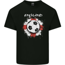 England Flag Football St George Cross Kids T-Shirt Childrens Black