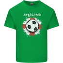 England Flag Football St George Cross Mens Cotton T-Shirt Tee Top Irish Green