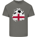 England Football Flag Kids T-Shirt Childrens Charcoal