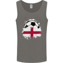England Football Flag Mens Vest Tank Top Charcoal