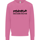 Equestrian Horse Riding Evolution Mens Sweatshirt Jumper Azalea