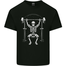 Eternal Gym Bodybuilding Fitness Skull Mens Cotton T-Shirt Tee Top Black