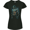 Eternal Physique Skull Gym Bodybuilding MMA Womens Petite Cut T-Shirt Black