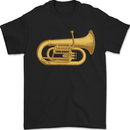 Euphonium Brass Musical Instrument Mens T-Shirt 100% Cotton Black